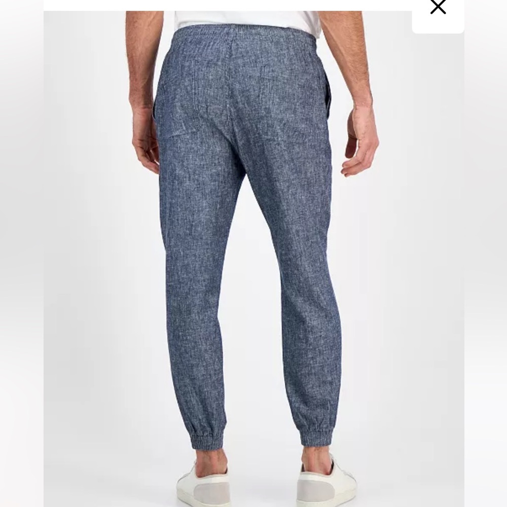 NWT SUN + STONE MEN’S LINEN JOGGERS - Picture 3 of 4